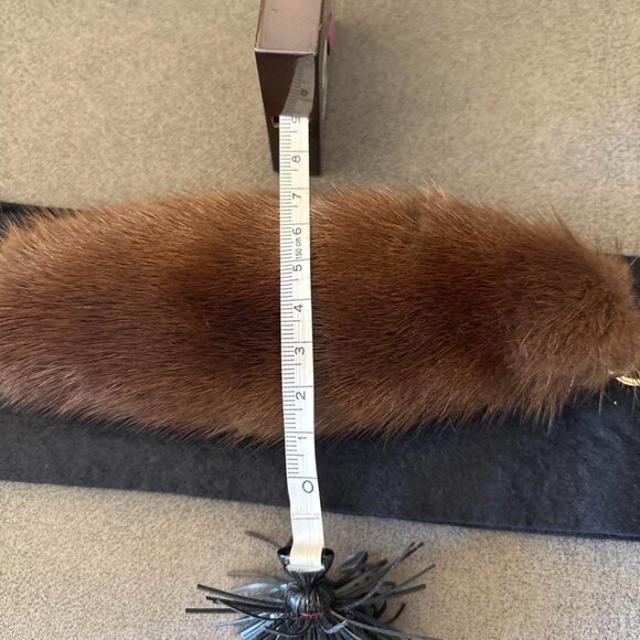 Yves Saint Laurent YSL Mink Fur Bracelet Bag Charm - Picture 6 of 11